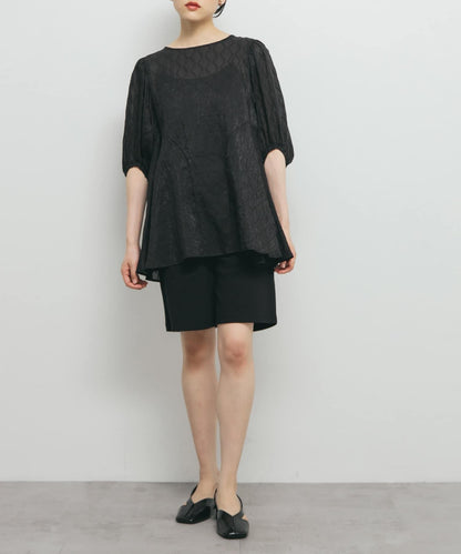 拼接線條透視感襯衫