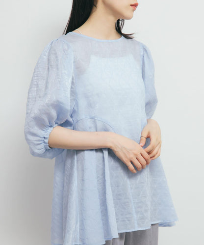 拼接線條透視感襯衫