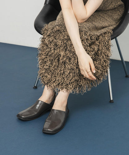 中縫方頭樂福鞋