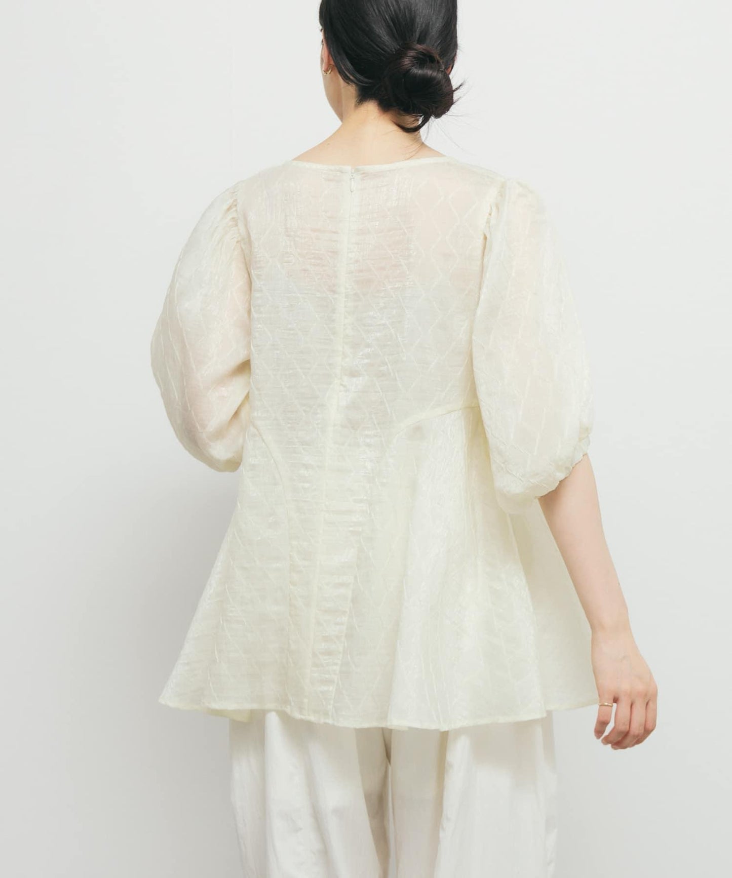 拼接線條透視感襯衫