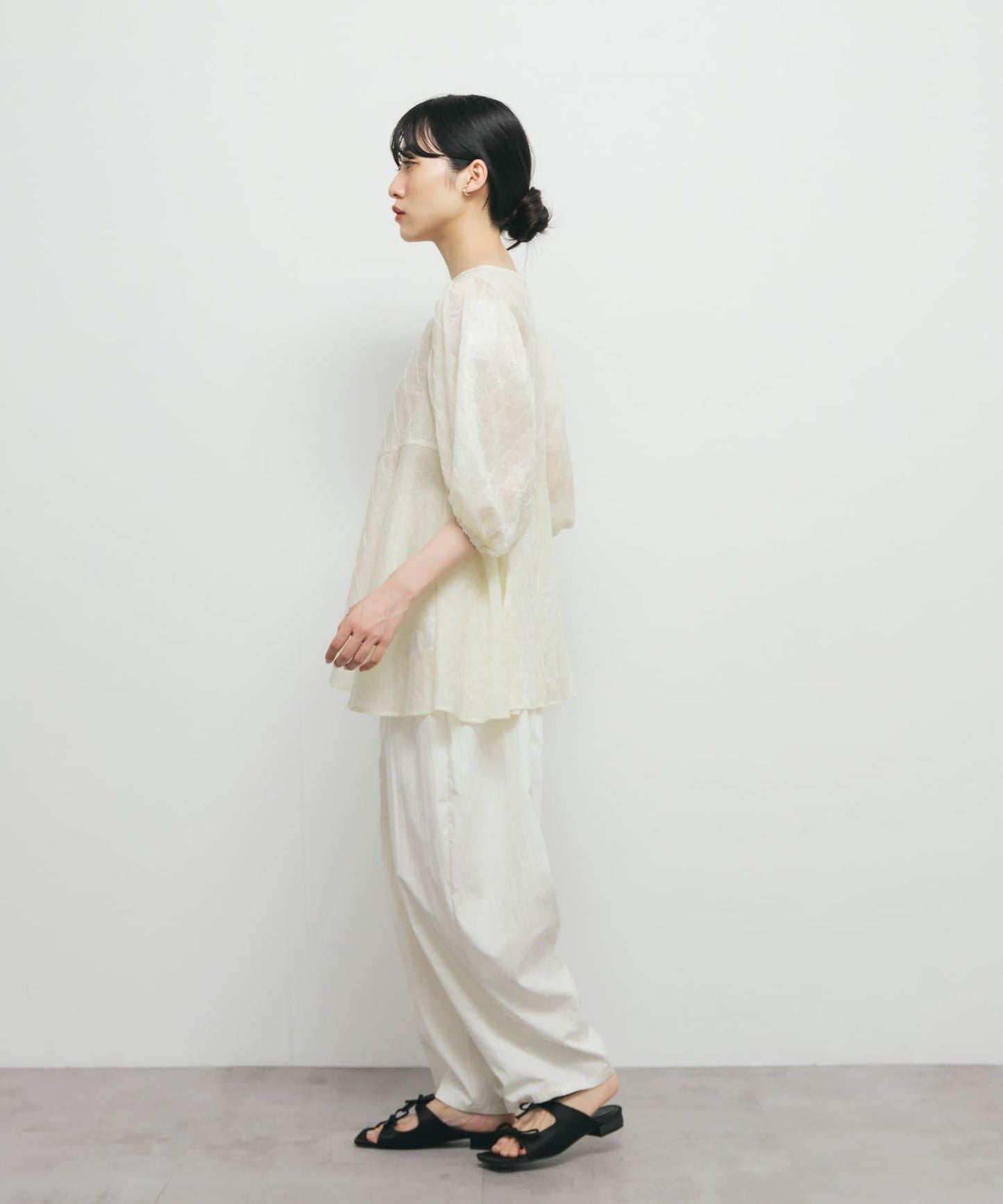 拼接線條透視感襯衫