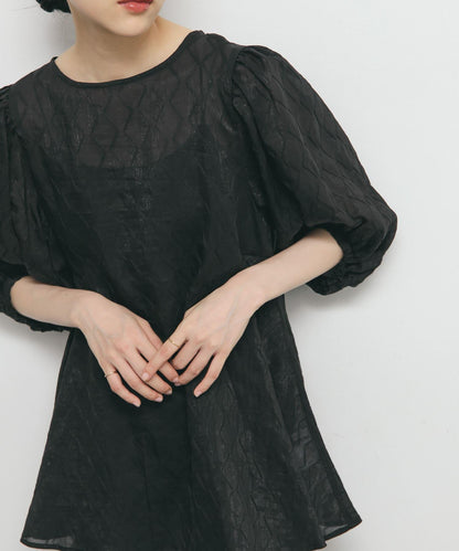 拼接線條透視感襯衫