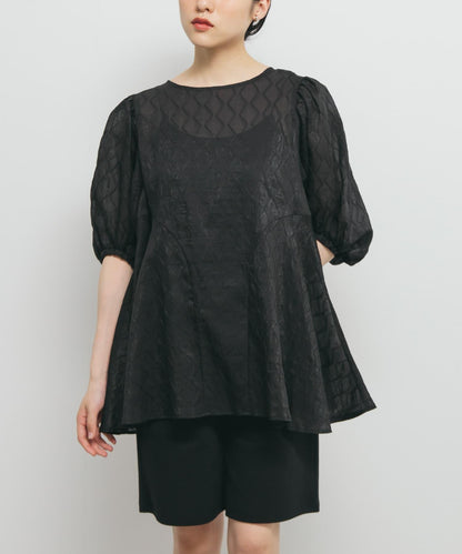 拼接線條透視感襯衫