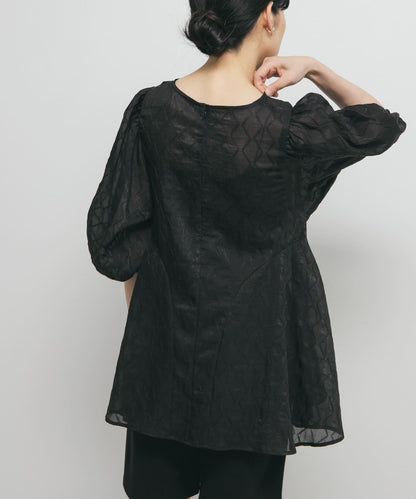 拼接線條透視感襯衫