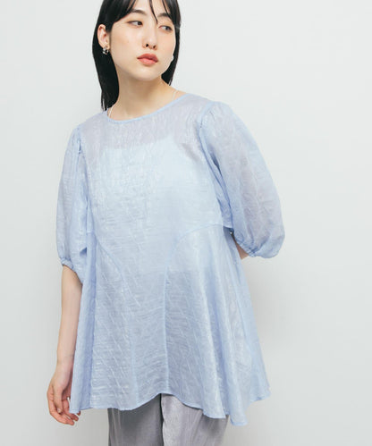 拼接線條透視感襯衫