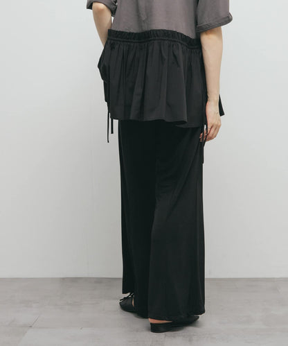 亮面易穿喇叭褲