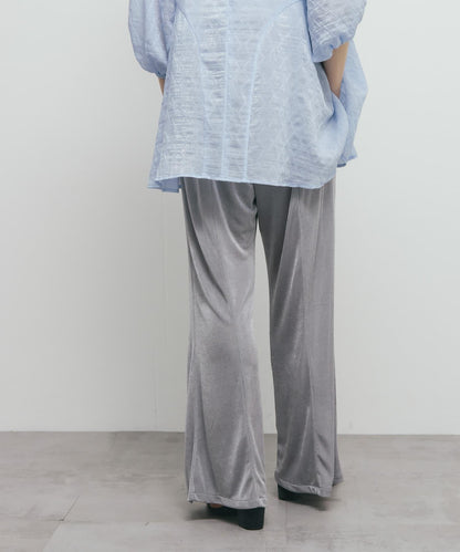 亮面易穿喇叭褲