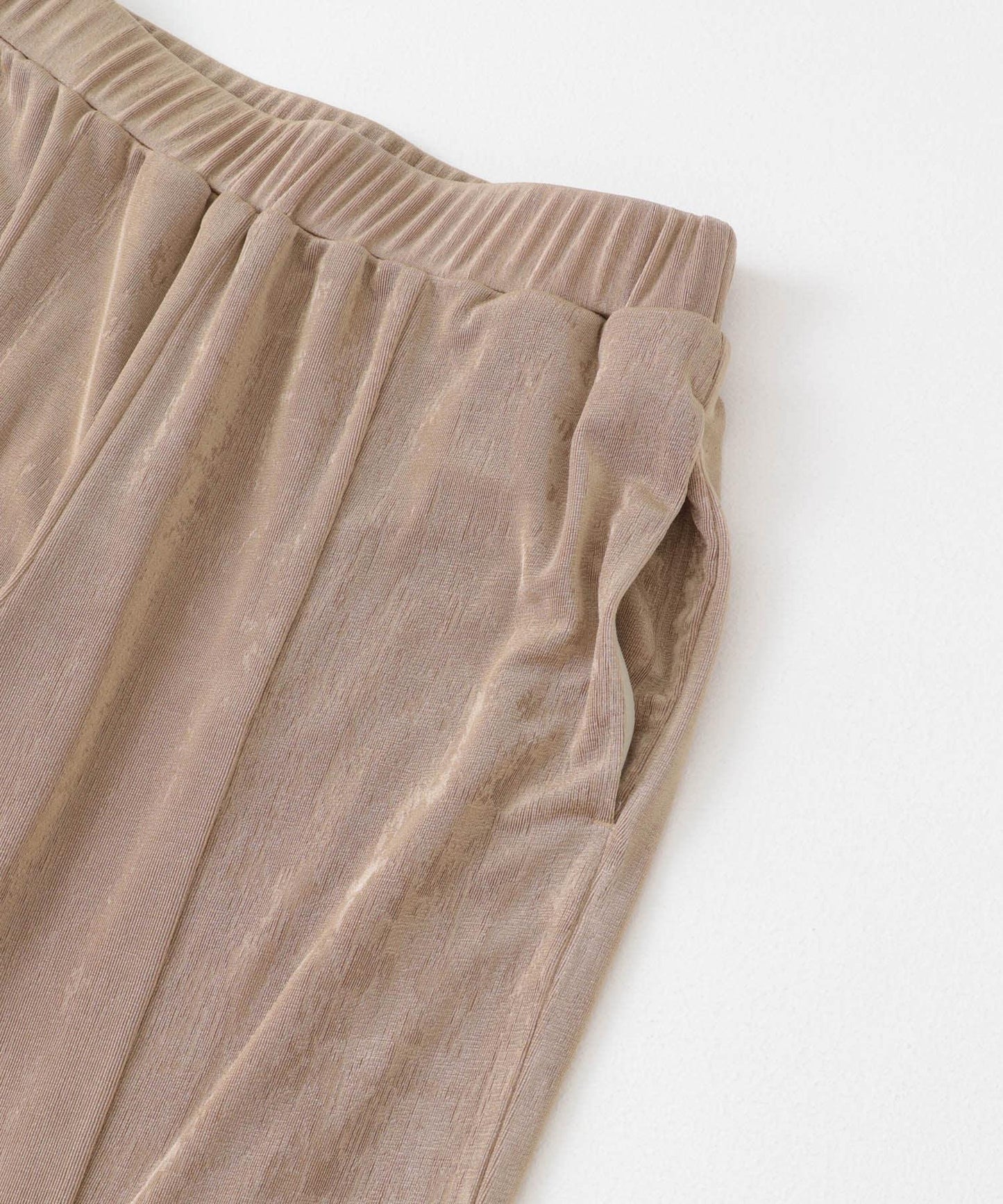 亮面易穿喇叭褲