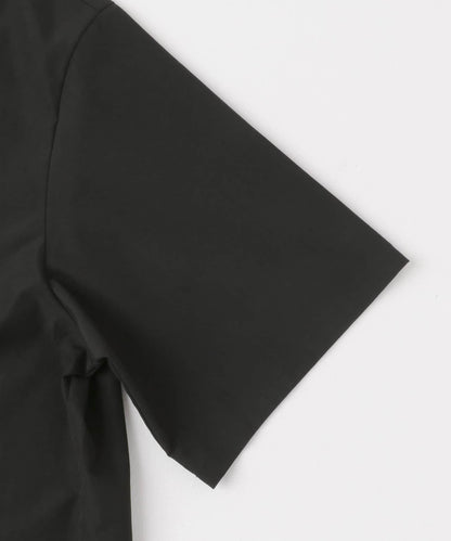 設計感翻領短袖襯衫