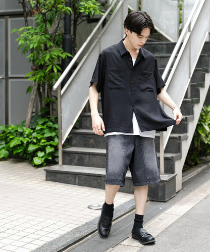 軟斜紋常規領短袖襯衫