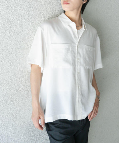 軟斜紋常規領短袖襯衫