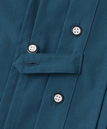 設計感翻領短袖襯衫