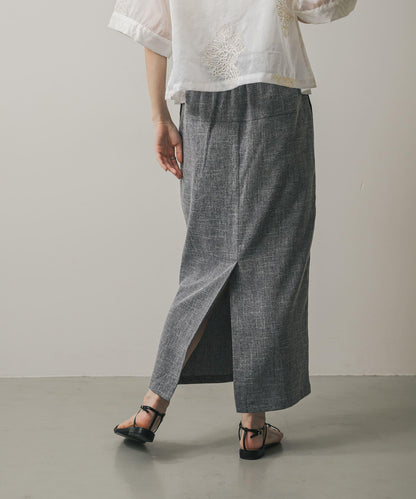 拉鍊裝飾高腰包臀裙