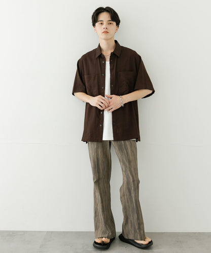 軟斜紋常規領短袖襯衫