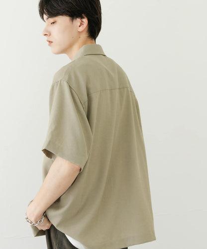 軟斜紋常規領短袖襯衫