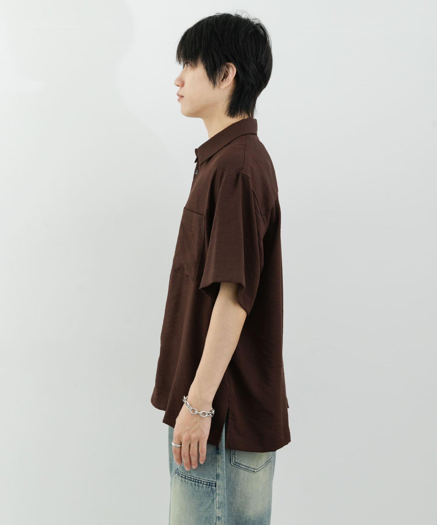 軟斜紋常規領短袖襯衫