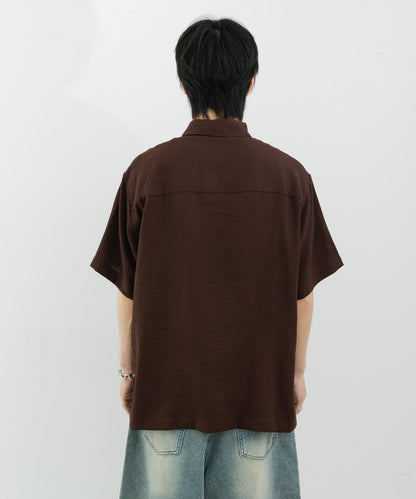 軟斜紋常規領短袖襯衫