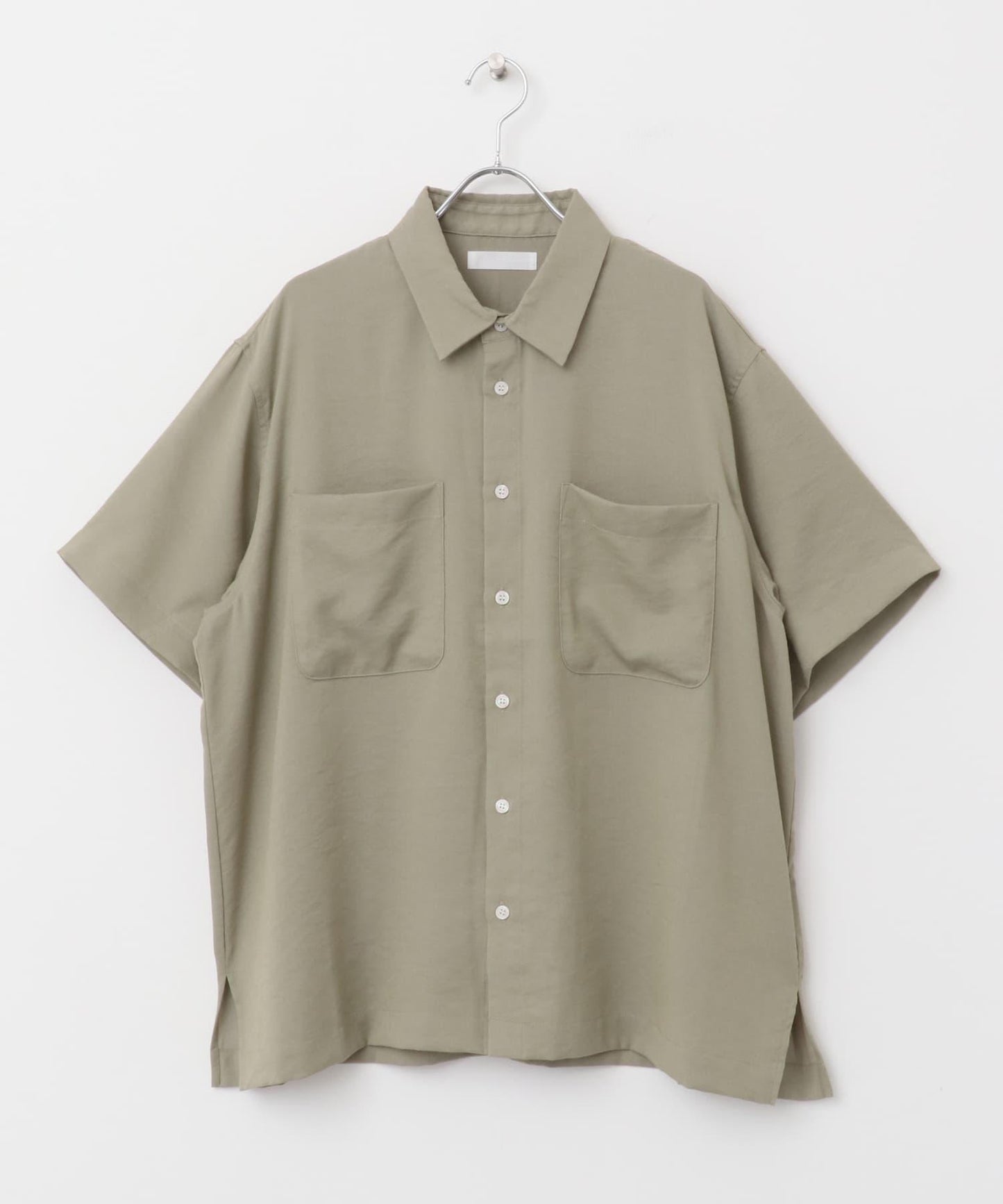 軟斜紋常規領短袖襯衫