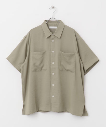 軟斜紋常規領短袖襯衫