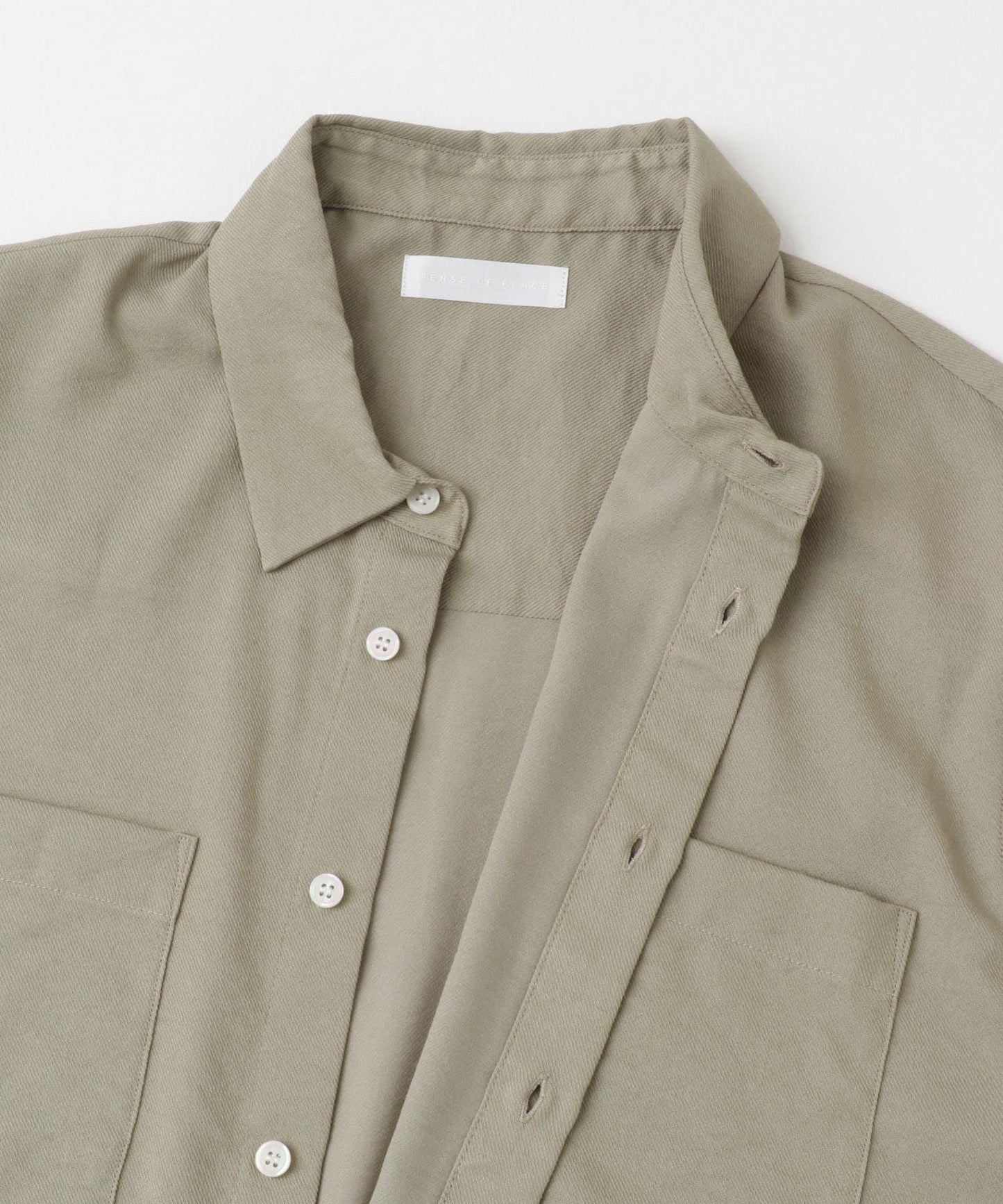 軟斜紋常規領短袖襯衫