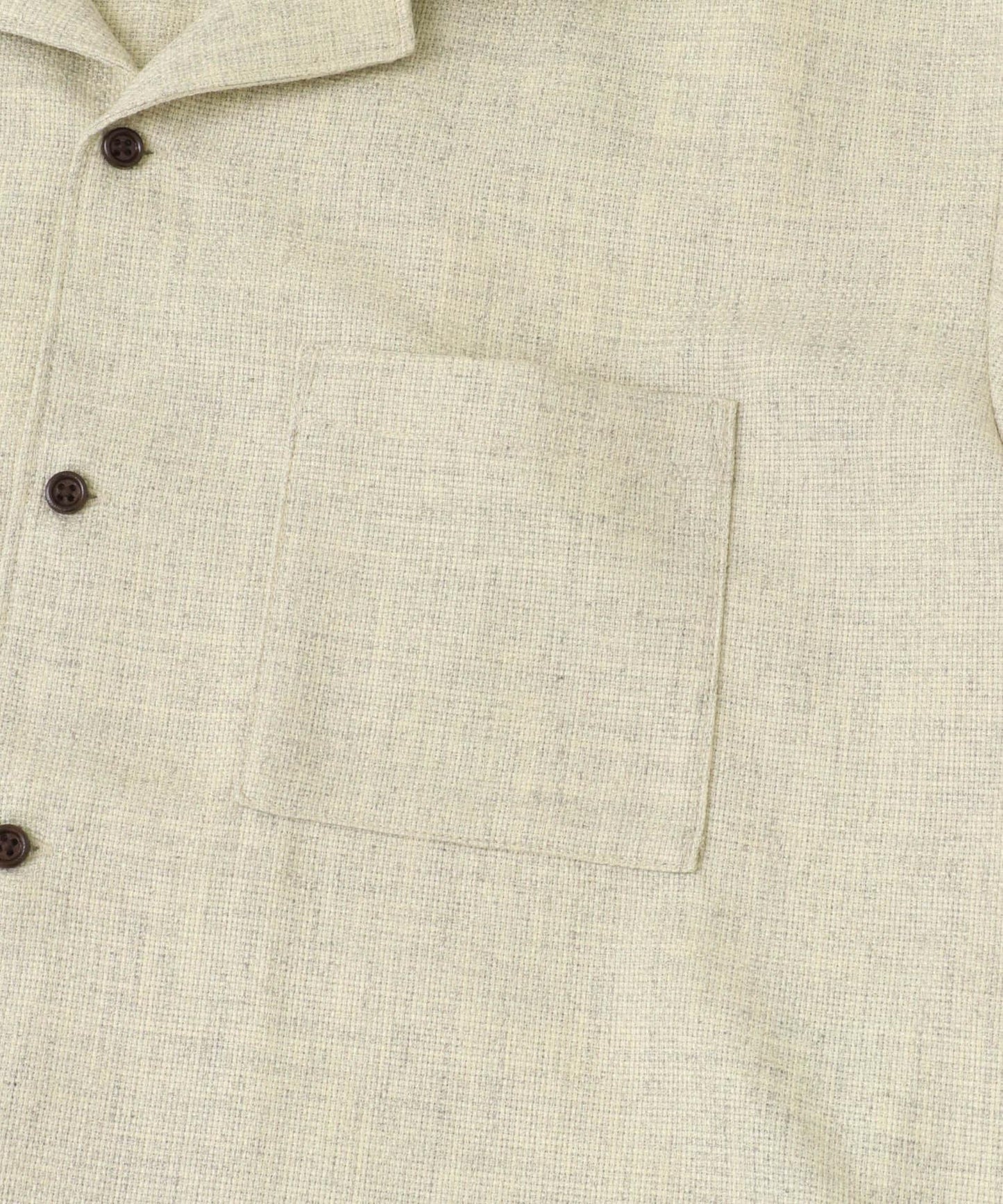 混色開領短袖襯衫