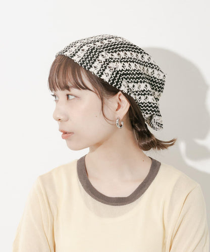 鉤針蕾絲針織帽