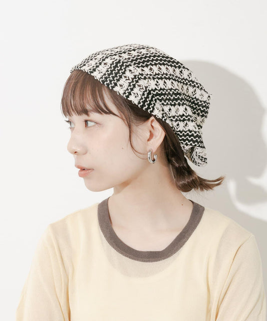 鉤針蕾絲針織帽