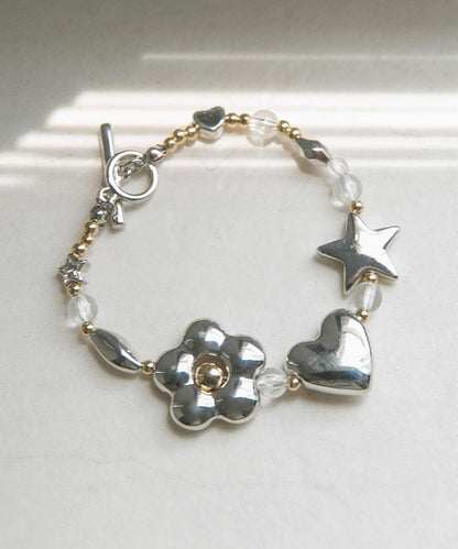 圖案吊墜T形扣手鍊