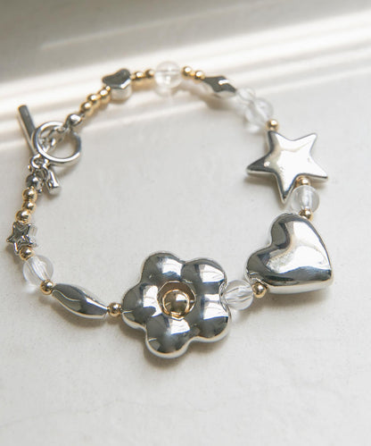 圖案吊墜T形扣手鍊