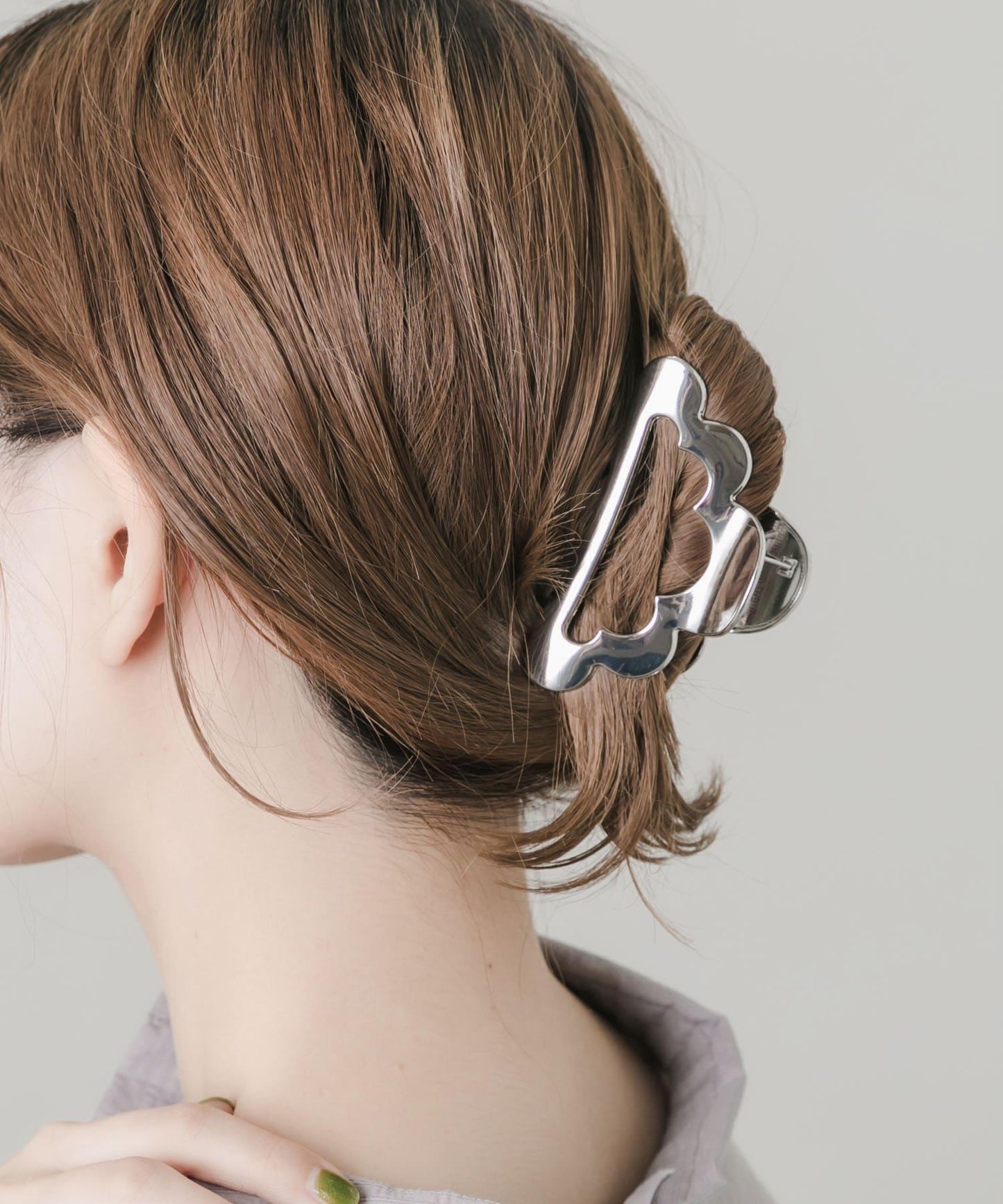 金屬雲朵髮夾