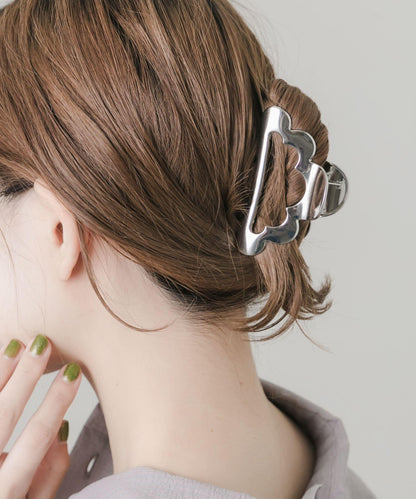 金屬雲朵髮夾
