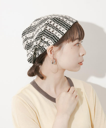 鉤針蕾絲針織帽