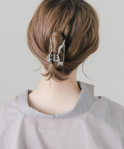 金屬雲朵髮夾