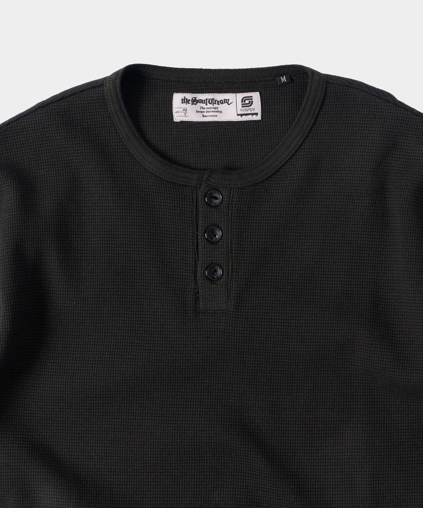 【酸奶油/酸奶油】華夫餅亨利圓領T恤 / 2尺碼