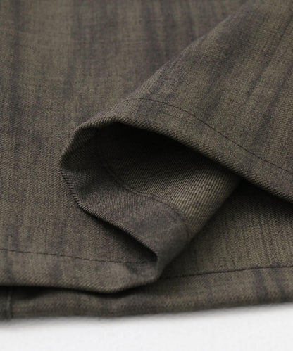 暗紋斜紋喇叭褲