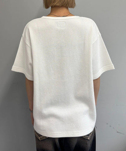 【酸奶油/酸奶油】華夫餅亨利圓領T恤 / 2尺碼