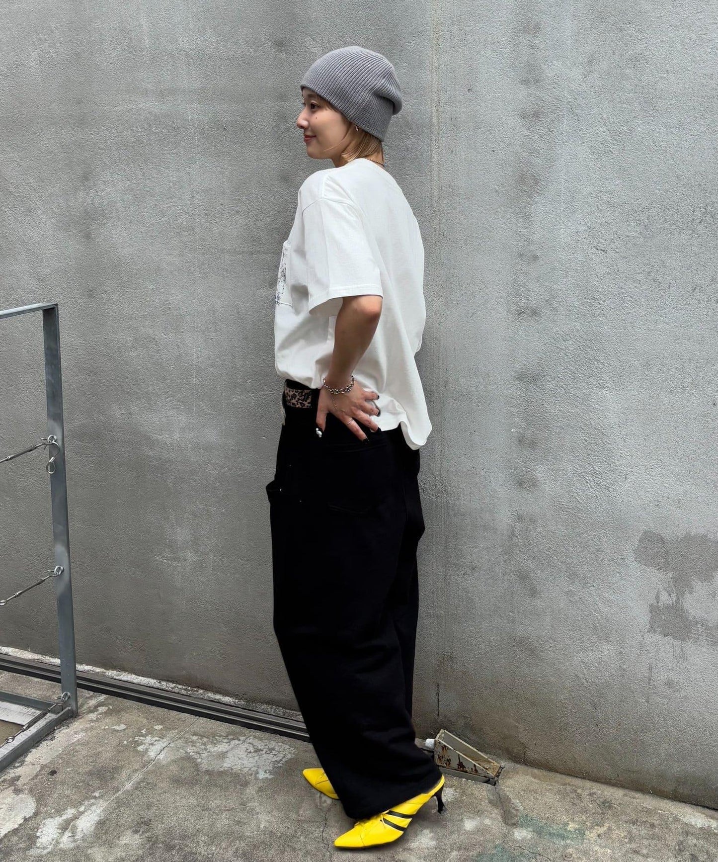 模版印花 口袋 PWステンシルプリント TEE T恤