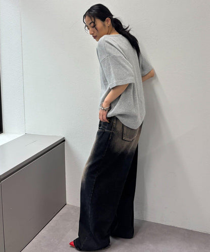 【酸奶油/酸奶油】華夫餅亨利圓領T恤 / 2尺碼