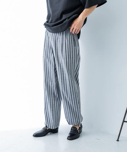 條紋休閒褲