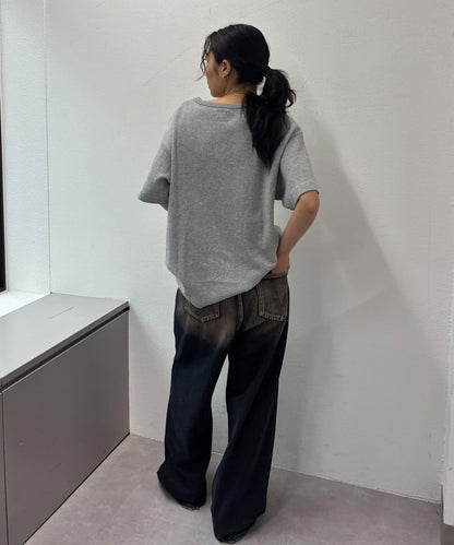 【酸奶油/酸奶油】華夫餅亨利圓領T恤 / 2尺碼