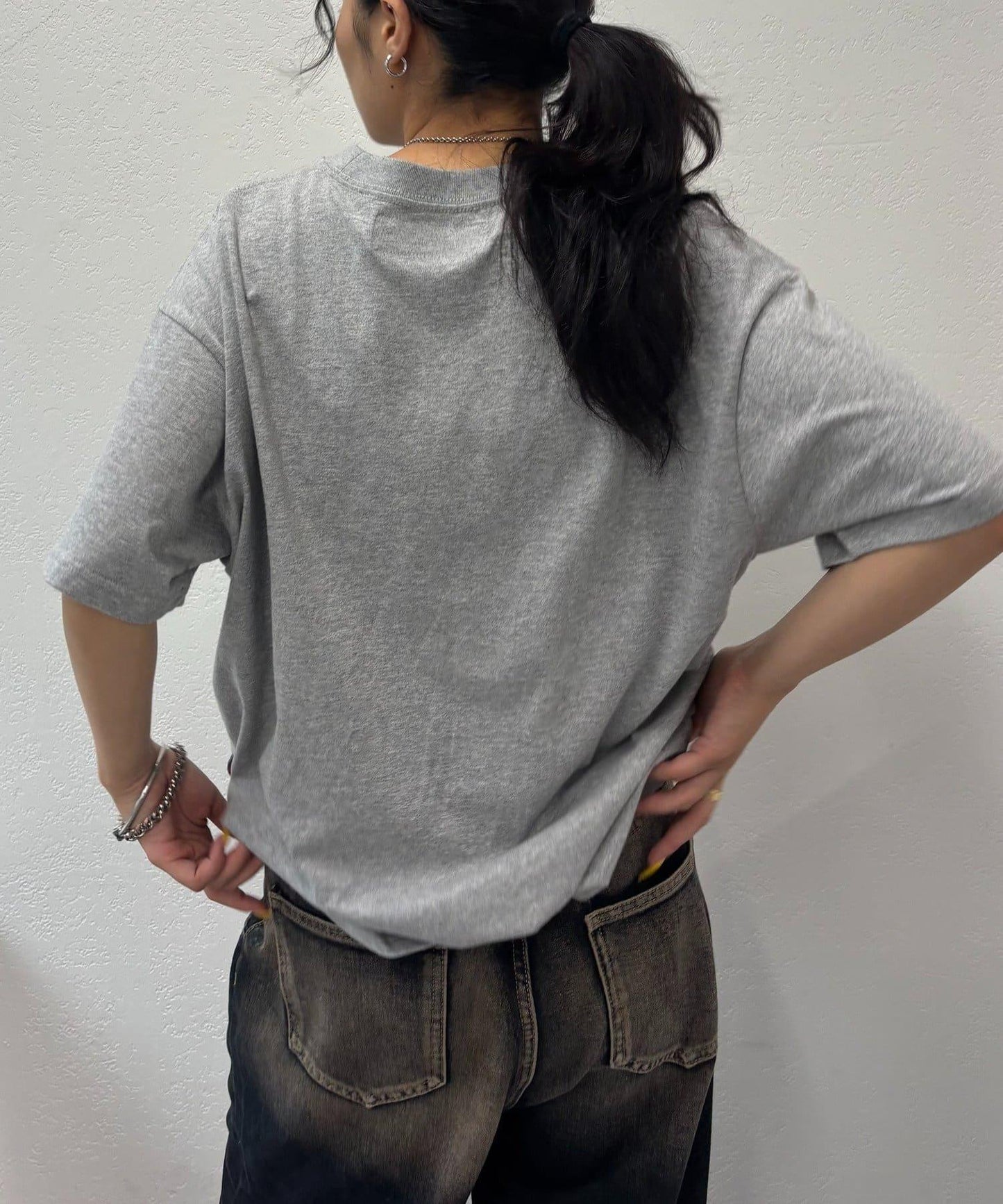 模版印花 口袋 PWステンシルプリント TEE T恤