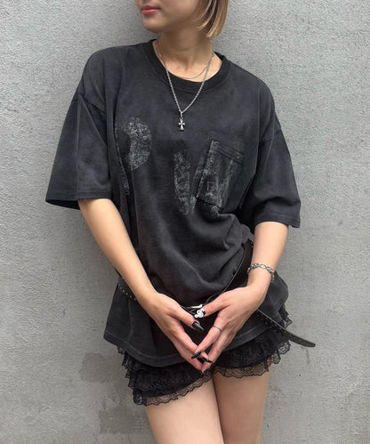 模版印花 口袋 PWステンシルプリント TEE T恤