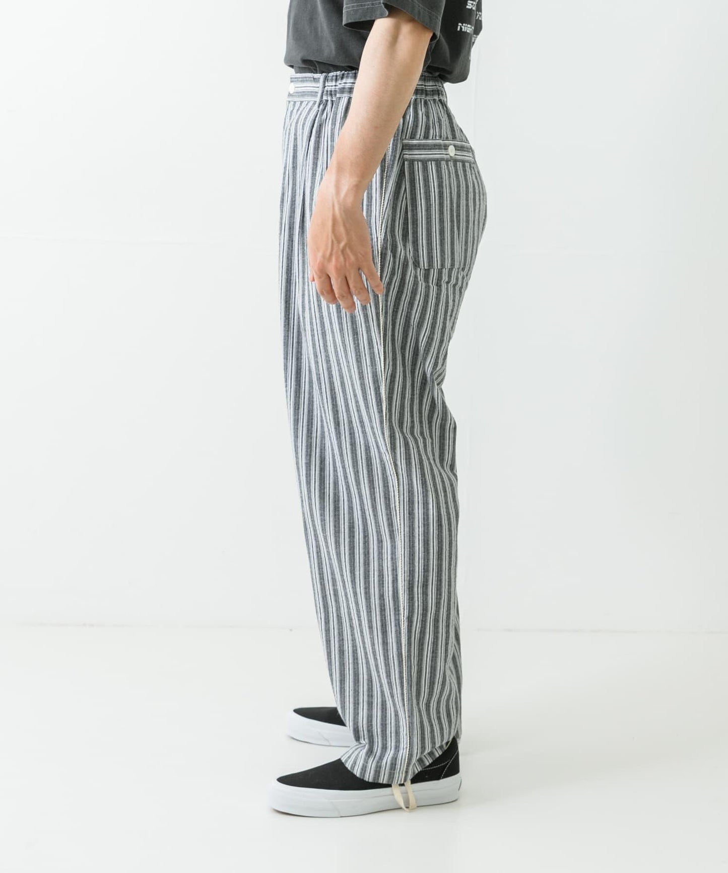 條紋休閒褲