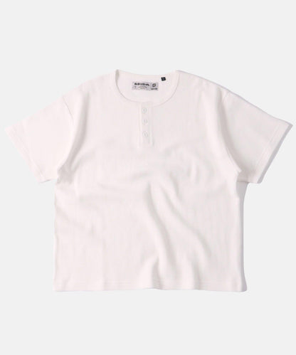 【酸奶油/酸奶油】華夫餅亨利圓領T恤 / 2尺碼