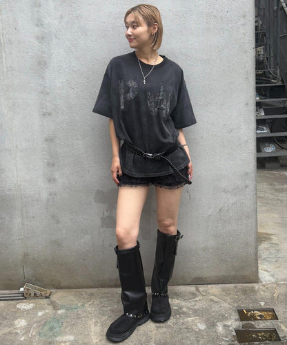 模版印花 口袋 PWステンシルプリント TEE T恤