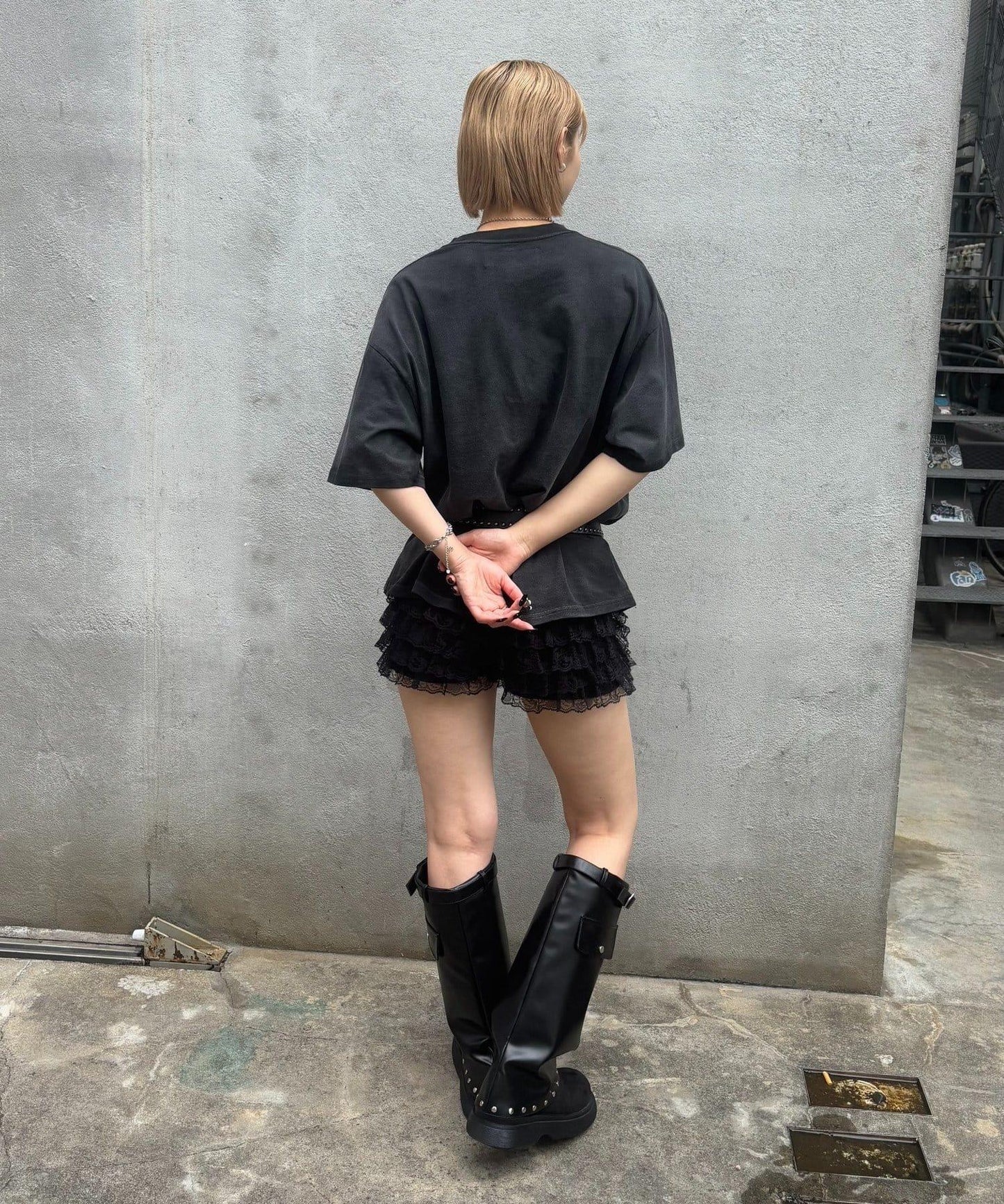 模版印花 口袋 PWステンシルプリント TEE T恤