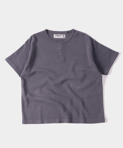 【酸奶油/酸奶油】華夫餅亨利圓領T恤 / 2尺碼