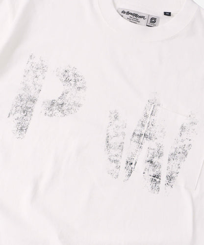 模版印花 口袋 PWステンシルプリント TEE T恤