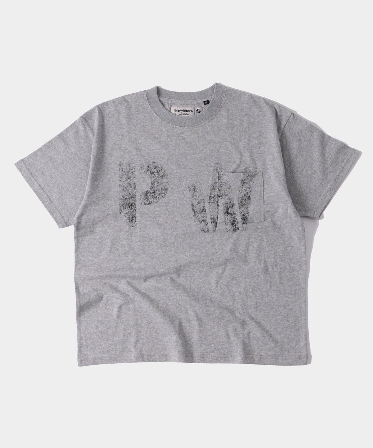 模版印花 口袋 PWステンシルプリント TEE T恤