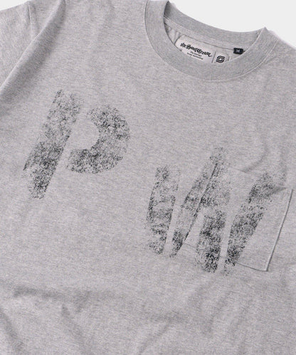模版印花 口袋 PWステンシルプリント TEE T恤